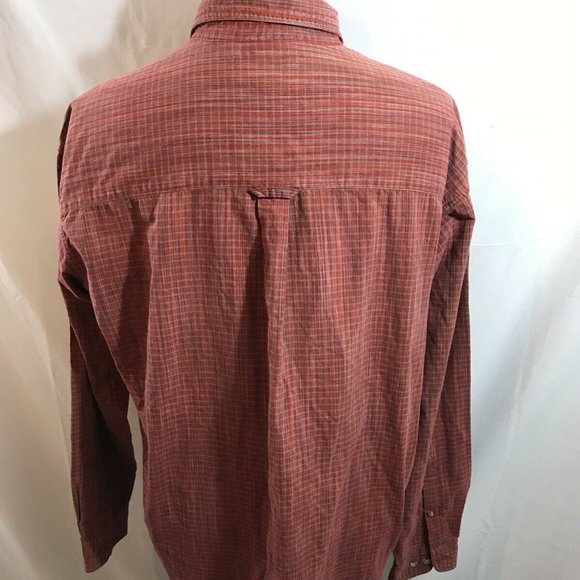 Columbia 2 tone red plaid long sleeve button down - Picture 3 of 4